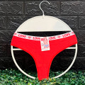 Tanga Colaless Love De Algodón Rojo