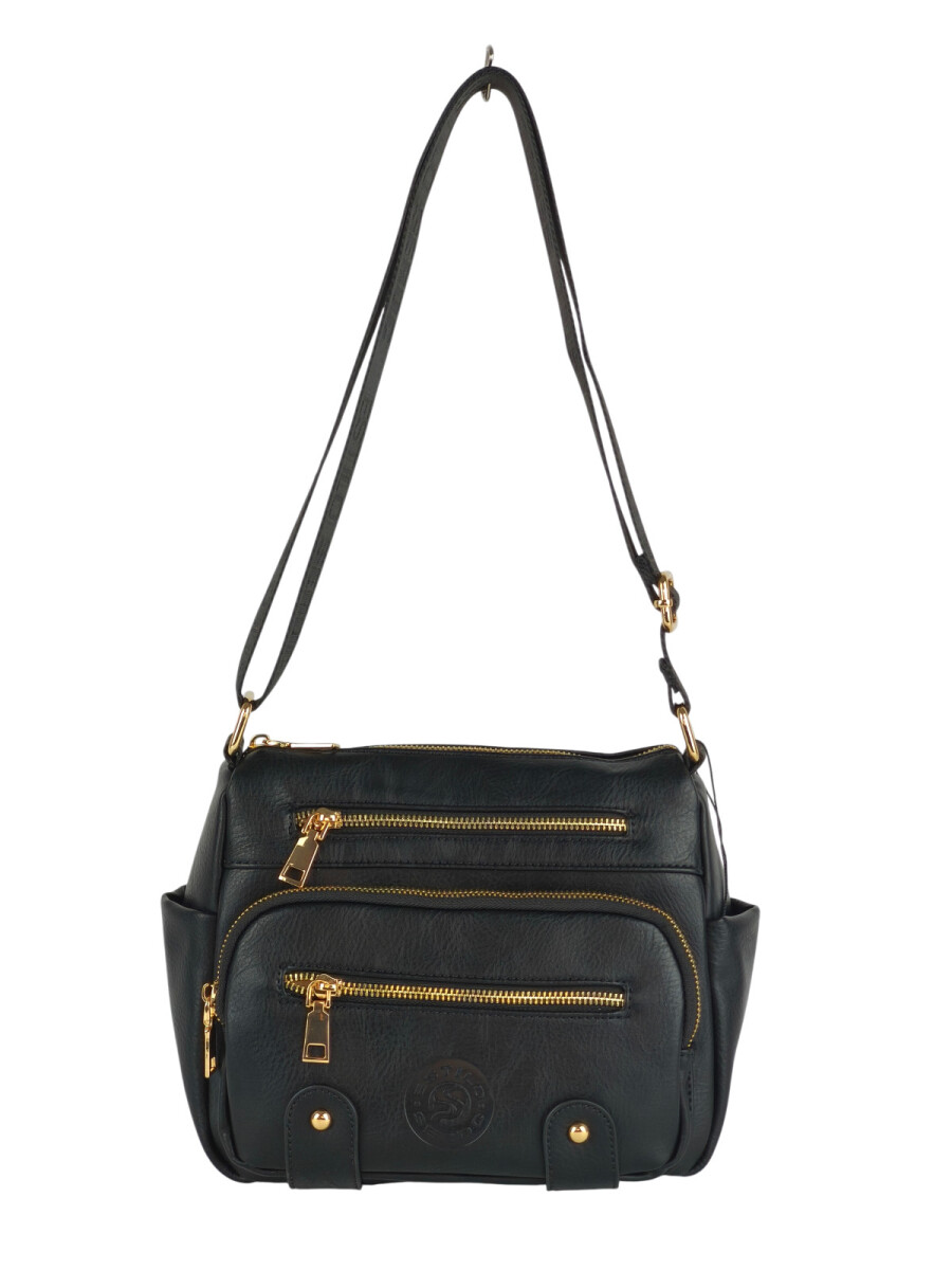 Bandolera varios cierres - Negro 