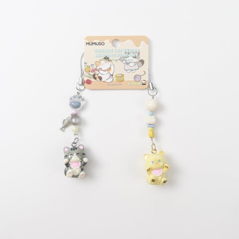 MINI COLGANTE PARA BOLSO SERIE GATOS VIBRANTES (PACK X2 / CHI’S Y GATO SIAMÉS) MINI COLGANTE PARA BOLSO SERIE GATOS VIBRANTES (PACK X2 / CHI’S Y GATO SIAMÉS)