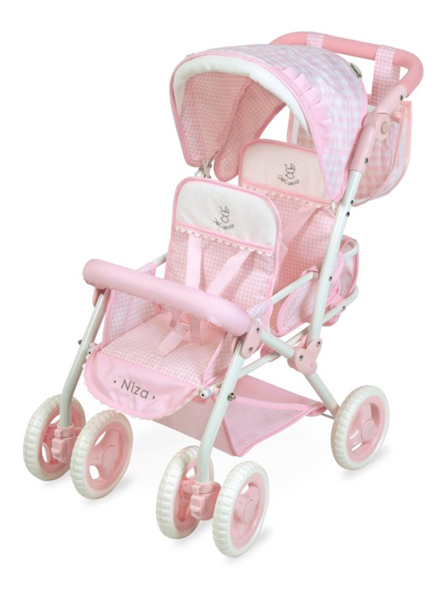 Coche Gemelar Cochecito De Cuevas Niza Plegable Juguete Niño 