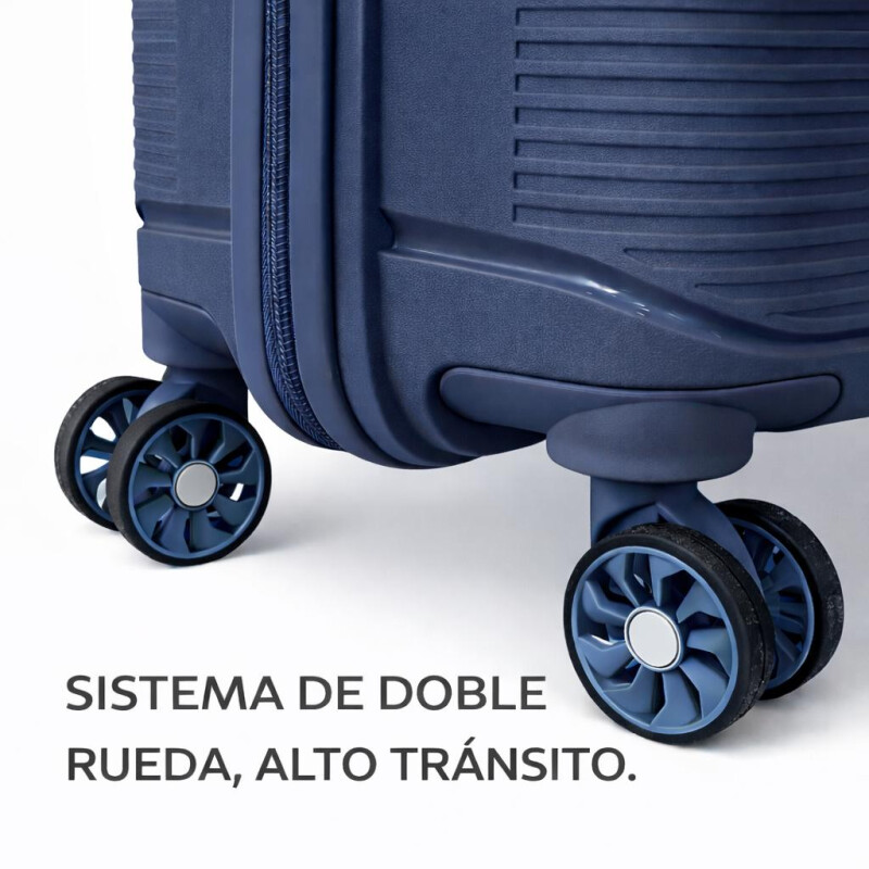 Set Valijas De Viaje Rígidas 2 Piezas Carry On 14” Y Valija 20” Azul Marino