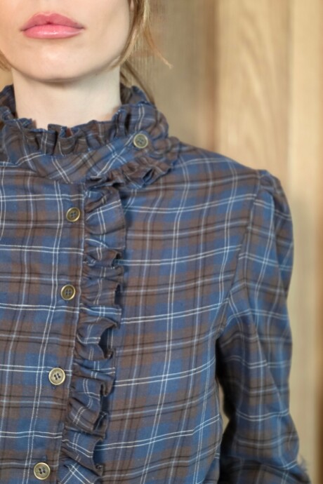 Camisa Amelie Escoces Chocolate