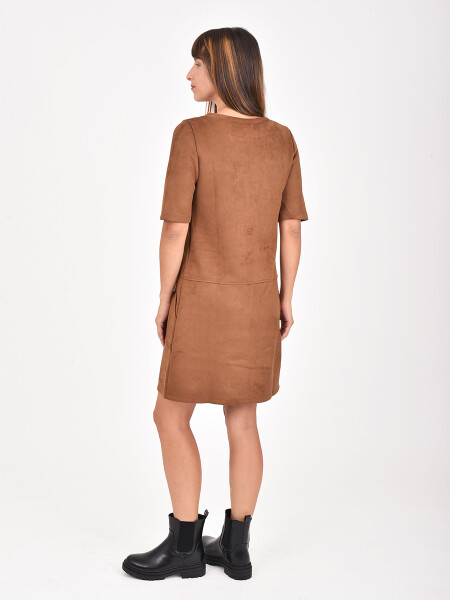 VESTIDO ZELMA MARRON