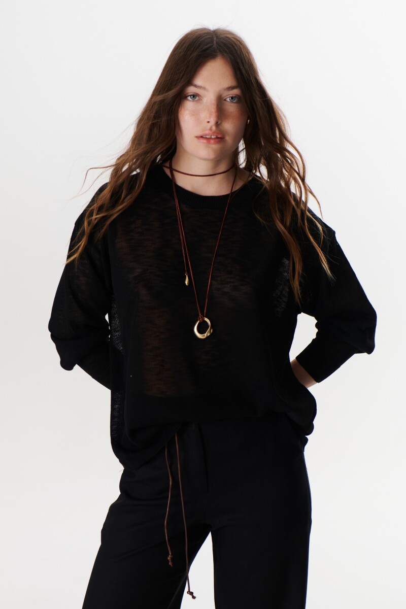 SWEATER ATAR NEGRO