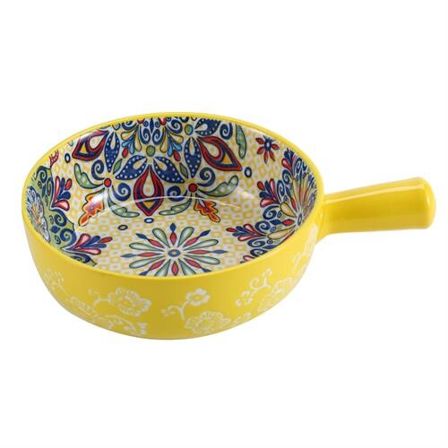 Bowl Ceram.Red.C/Mango 22Cm.Estam. Bowl Ceram.red.c/mango 22cm.estam.