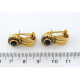 Caravanas Oro 18K Con Brillantes Y Zafiro Caravanas Oro 18K Con Brillantes Y Zafiro