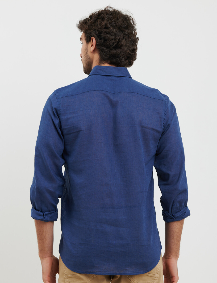 012583 CAMISA HARRY Azul Piedra