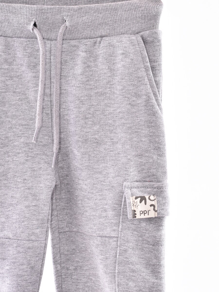 PANTALON POL GRIS MELANGE M