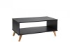 Mesa De Living Minimalista - Madera Maciza - Linea Dublin - Negro Mesa De Living Minimalista - Madera Maciza - Linea Dublin - Negro