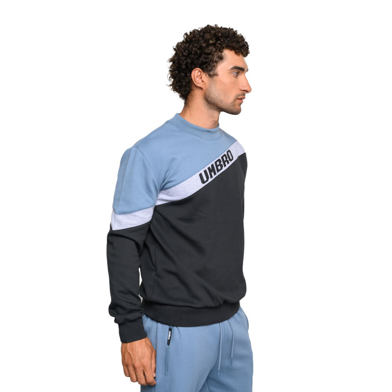Buzo de Hombre Umbro Negro - Azul Piedra