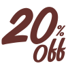 20% OFF FERIADO