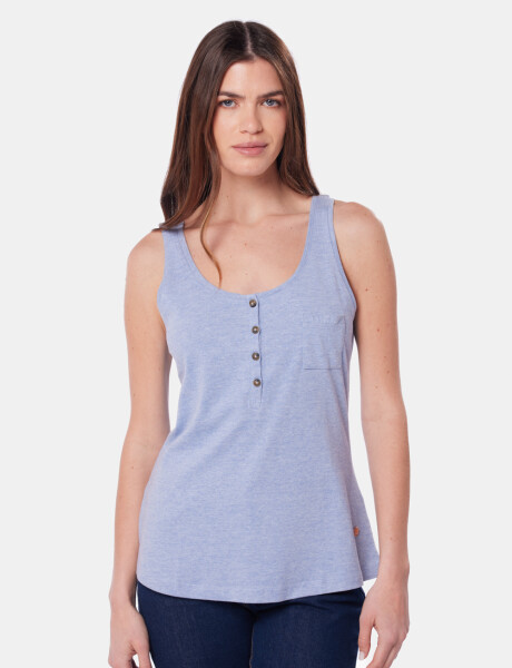 MUSCULOSA LISA Azul