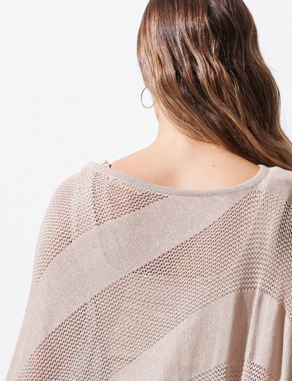 Poncho Lurex TOSTADO