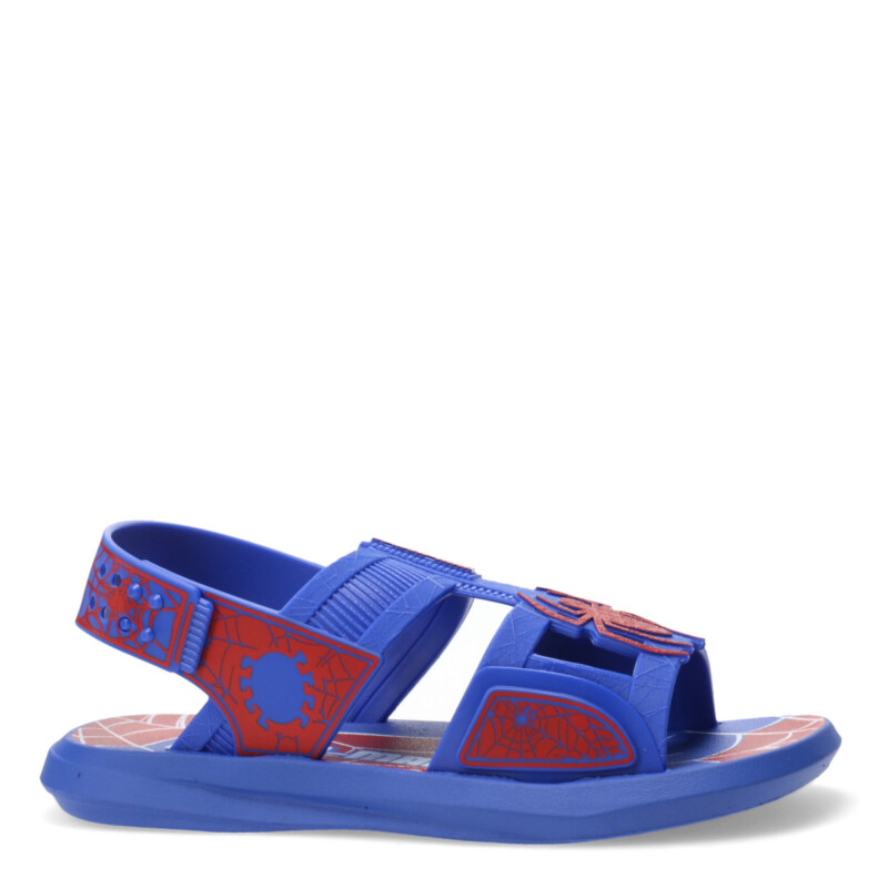 Sandalias Infantiles Marvel Buggy Spiderman Azul - Rojo