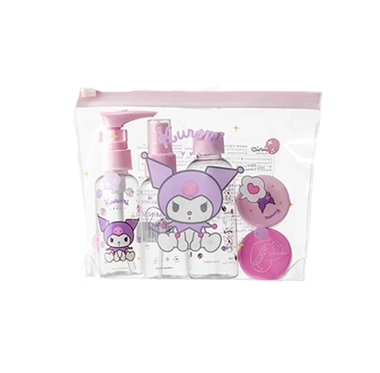 Set frascos Sanrio 5pcs - Kuromi 