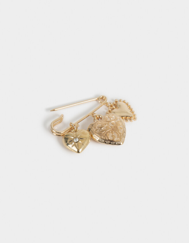 Prendedor Con corazón Prendedor Con Corazones - Dorado