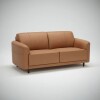 SOFA 2 CUERPOS - 100% CUERO - MODELO MARBELLA - COLOR MARRON CLARO SOFA 2 CUERPOS - 100% CUERO - MODELO MARBELLA - COLOR MARRON CLARO