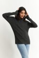 Sweater media polera GRIS OSCURO