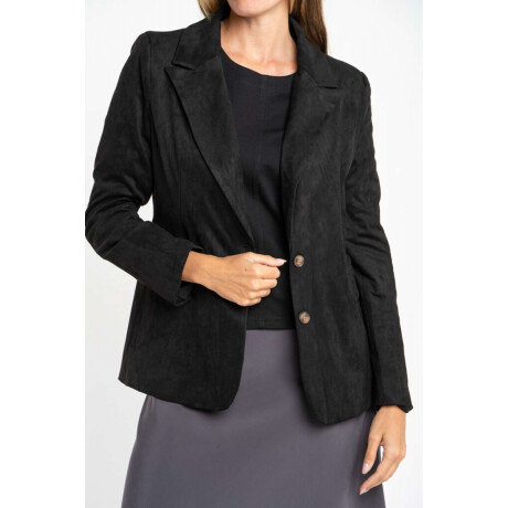 Blazer Gamuza Negro