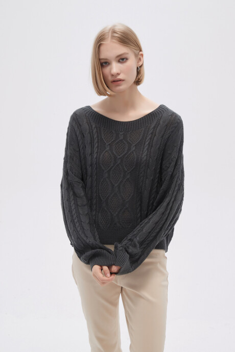 Sweater Viento Gris Topo
