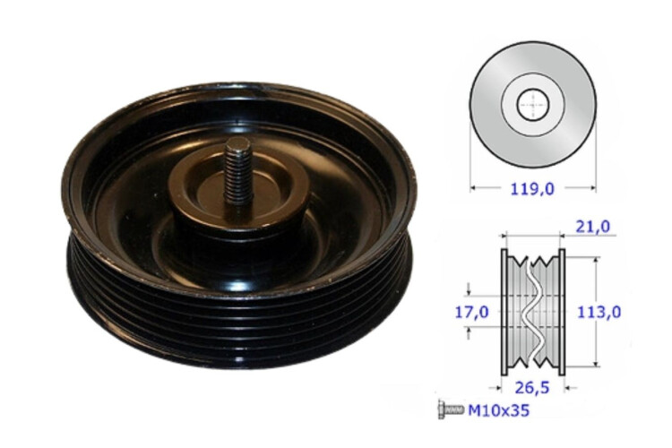 Tensor Guia Correa Hyundai Tucson, Kia Carens/Sportage 04-25 Tensor Guia Correa Hyundai Tucson, Kia Carens/Sportage 04-25