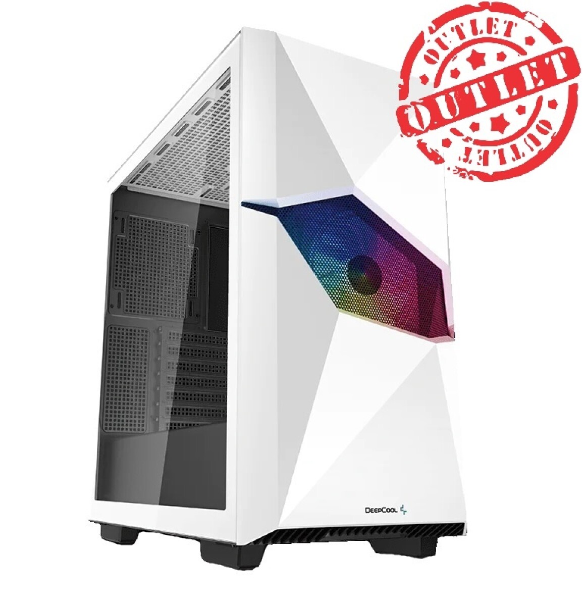 Gabinete Deepcool Cyclops Blanco (con Detalles) 