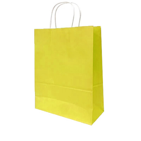 Bolsa con Asa Lisa N°2 Pack x12 Amarilla