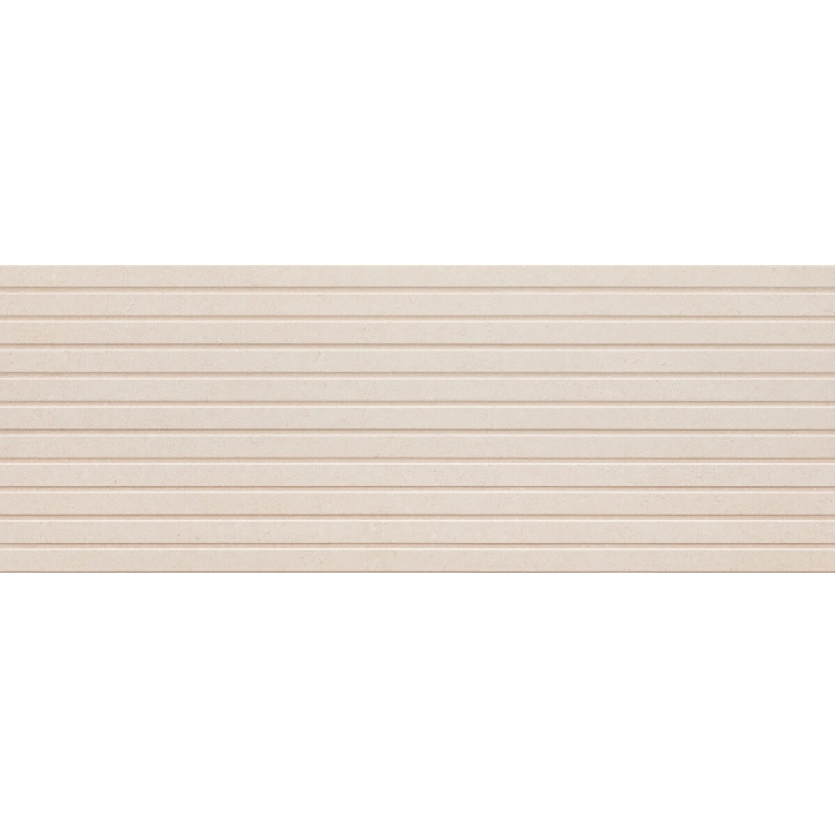 Ceramica Beige Claro Mate Tipo Ripado 45X120Cm Pared 