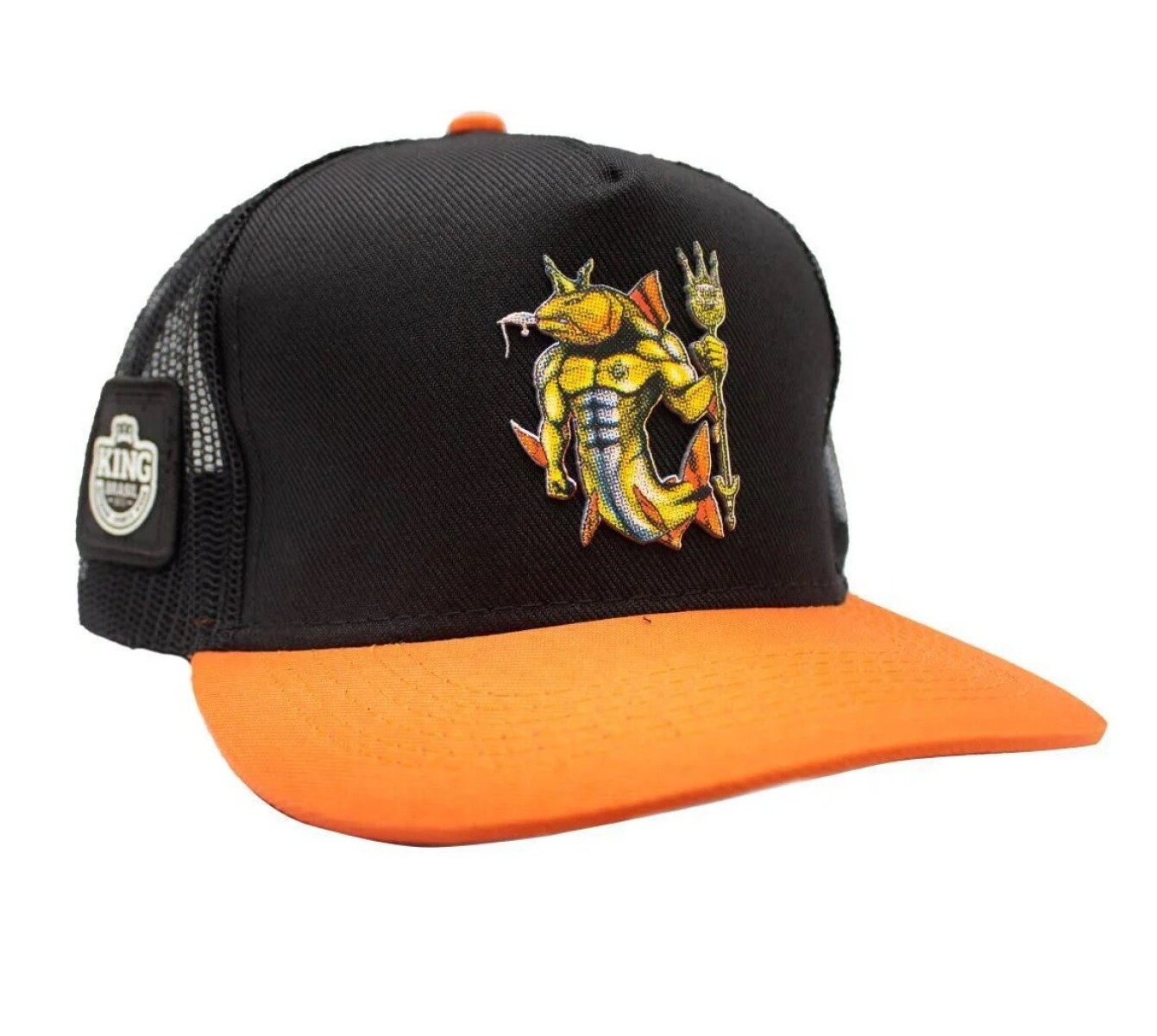 Gorro de visera 3D ANIMADO - King Brasil - Naranja 