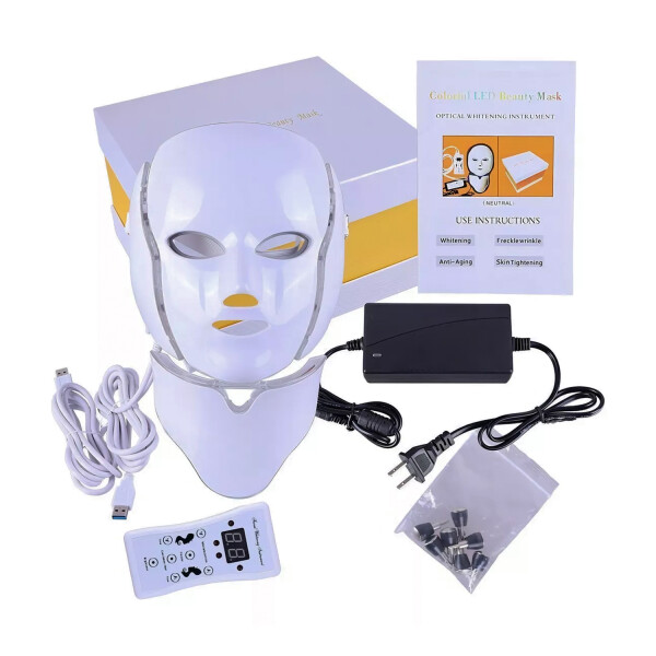 - Máscara Led + Cuello 7 Colores Fototerapia MASCARA FACIA LED 7 COLORES VAR630