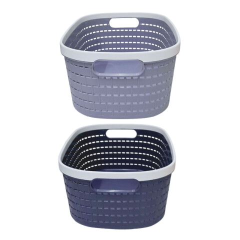 OUTLET Canasto organizador con agarre 37x25.7x15cm Outlet Canasto Organizador Con Agarre 37x25.7x15cm