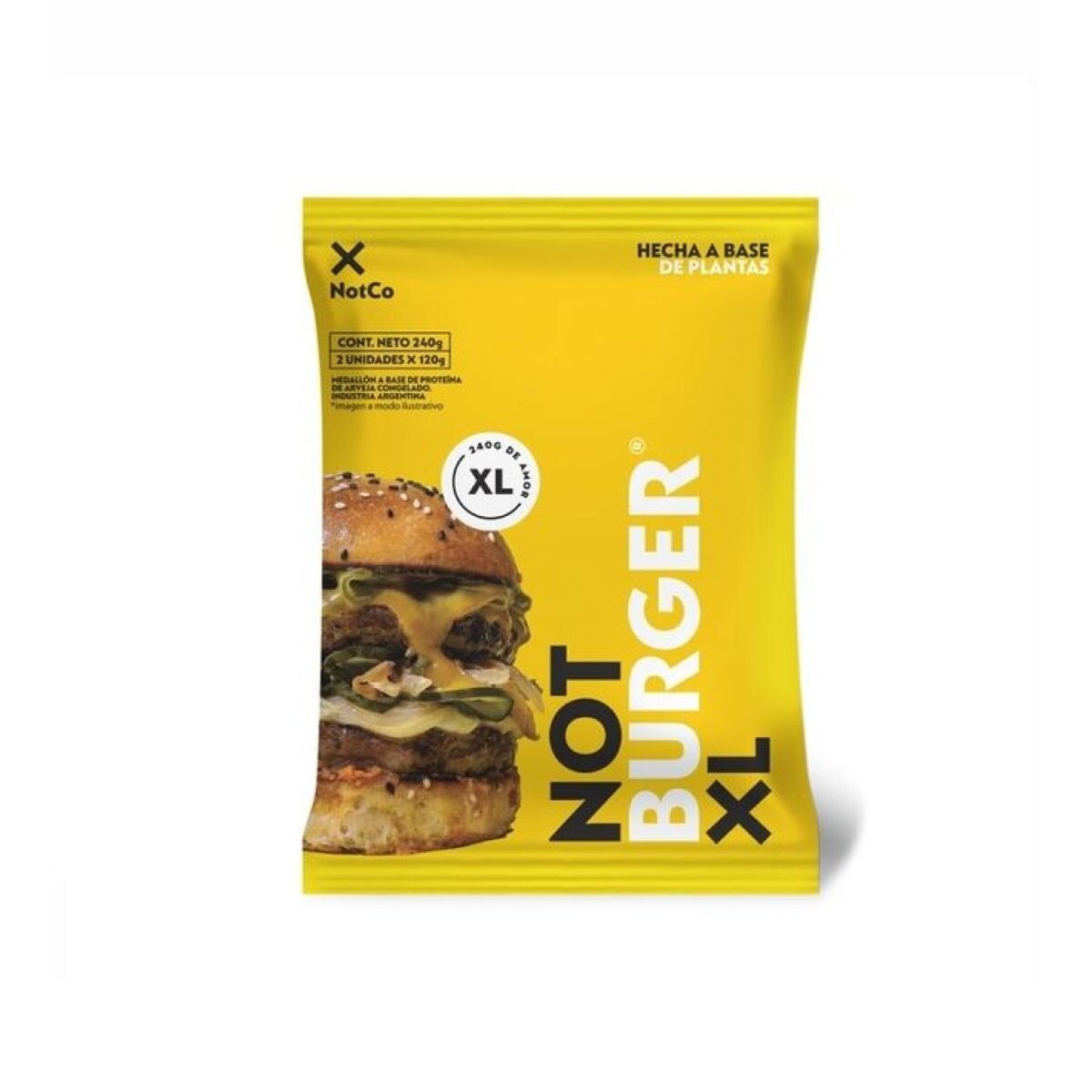 Not Burger Xl - 2 X 120 Grs 
