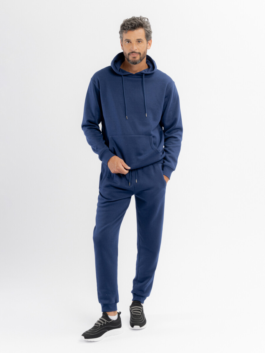 Canguro felpa Liam - azul marino 