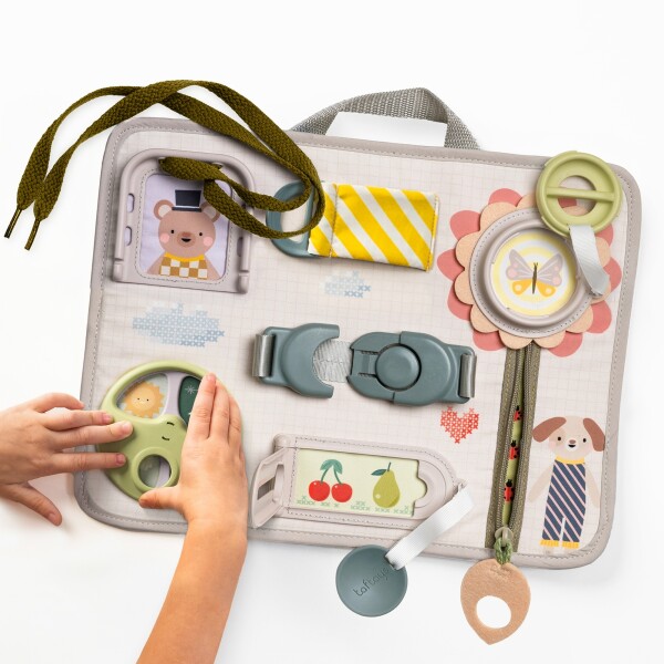 Tablero de actividades - Toca y aprende montessori taf toys Tablero de actividades - Toca y aprende montessori taf toys