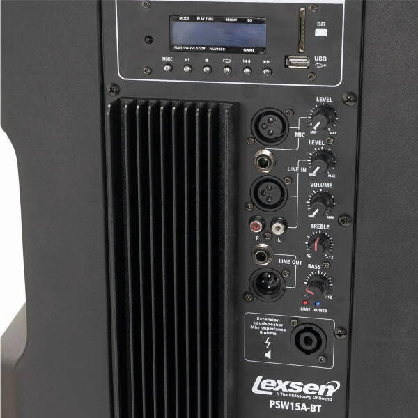 Caja Acústica Activa Lexsen Pro Psw15abt PARLANTE LEXSEN PRO PSW 15ABT