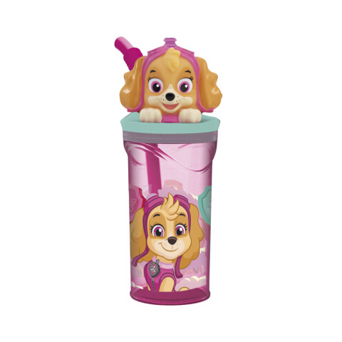 Vaso Alto con Forma 3D Paw Patrol 18 cm 360ml Paw Patrol