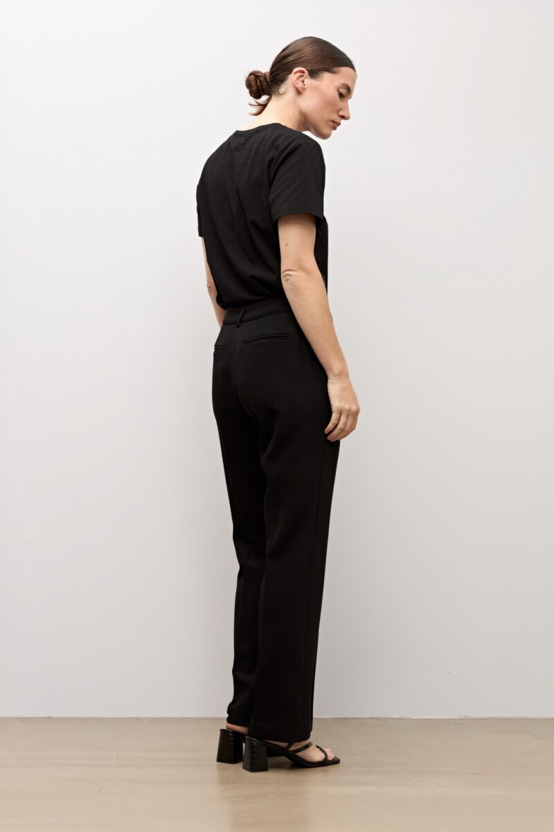 Pantalón recto sastrero negro