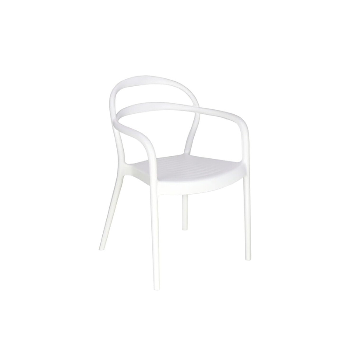 Silla apilable SISSI color blanco - TD0639 