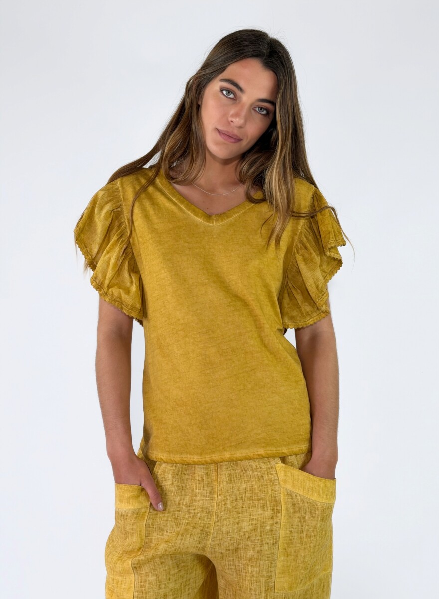 REMERA VELINO - AMARILLO 
