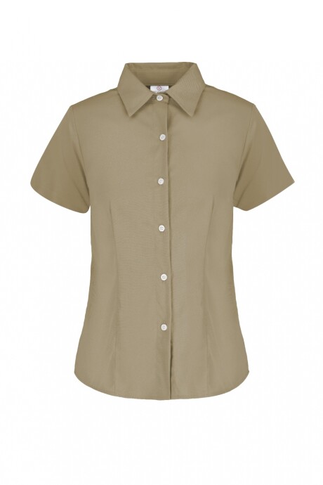 Camisa gabardina dama Beige