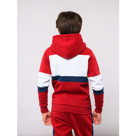 Campera Hoodie Grav Junior de Niños Rojo