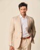 Saco Sport Lino Classic Fit Beige