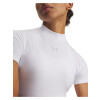 Top UA HeatGear Crop Mock SS Mujer 6010006-100 Blanco