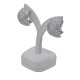 Caravanas clips en oro 18k blanco con brillantes Caravanas clips en oro 18k blanco con brillantes