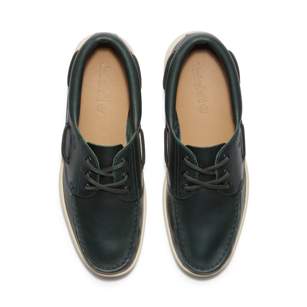 Zapatos Naúticos Portofino Pier Hombre Dark Green Full Grain