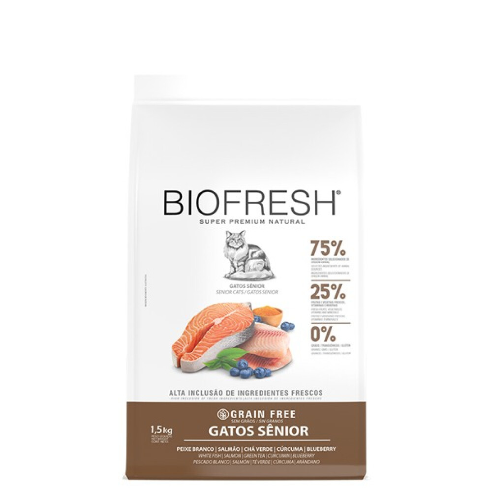 BIOFRESH GATO SENIOR PESCADO BLANCO Y SALMON 1,5 KG BIOFRESH GATO SENIOR PESCADO BLANCO Y SALMON 1,5 KG