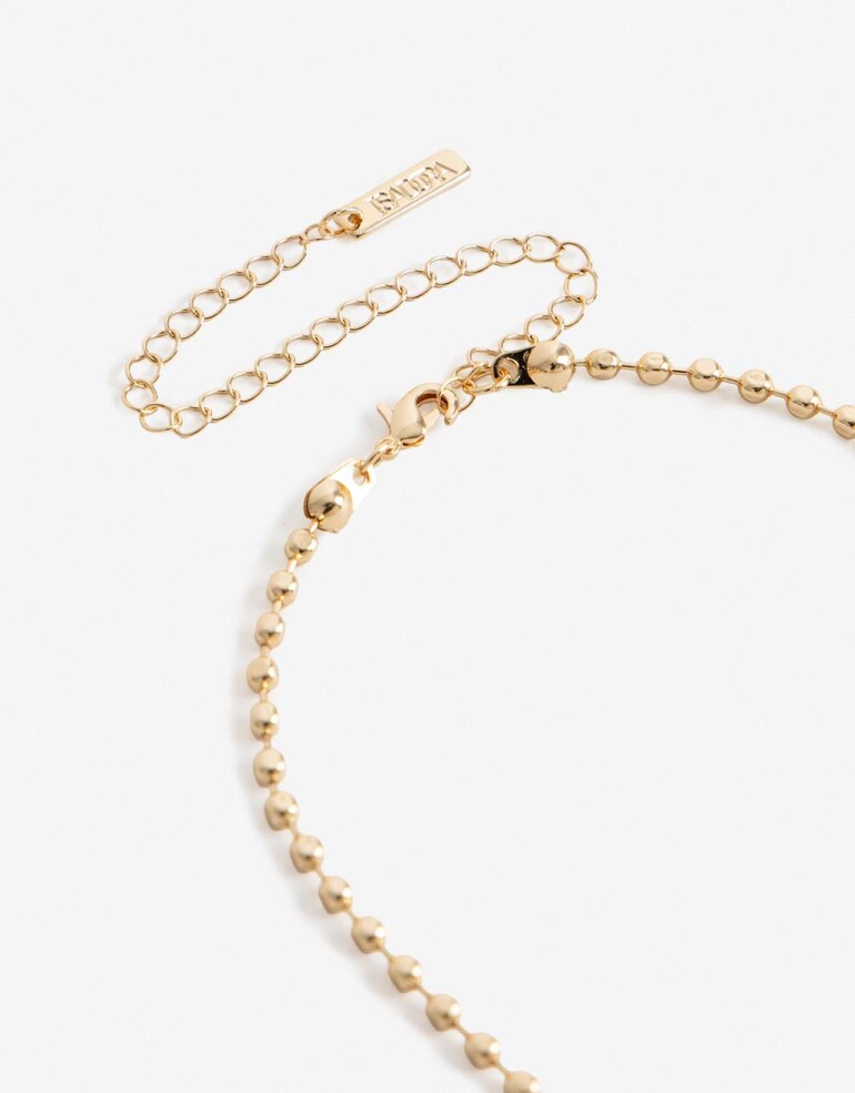 Collares Cortos Metal Collar Corto Metal Delicado - Dorado