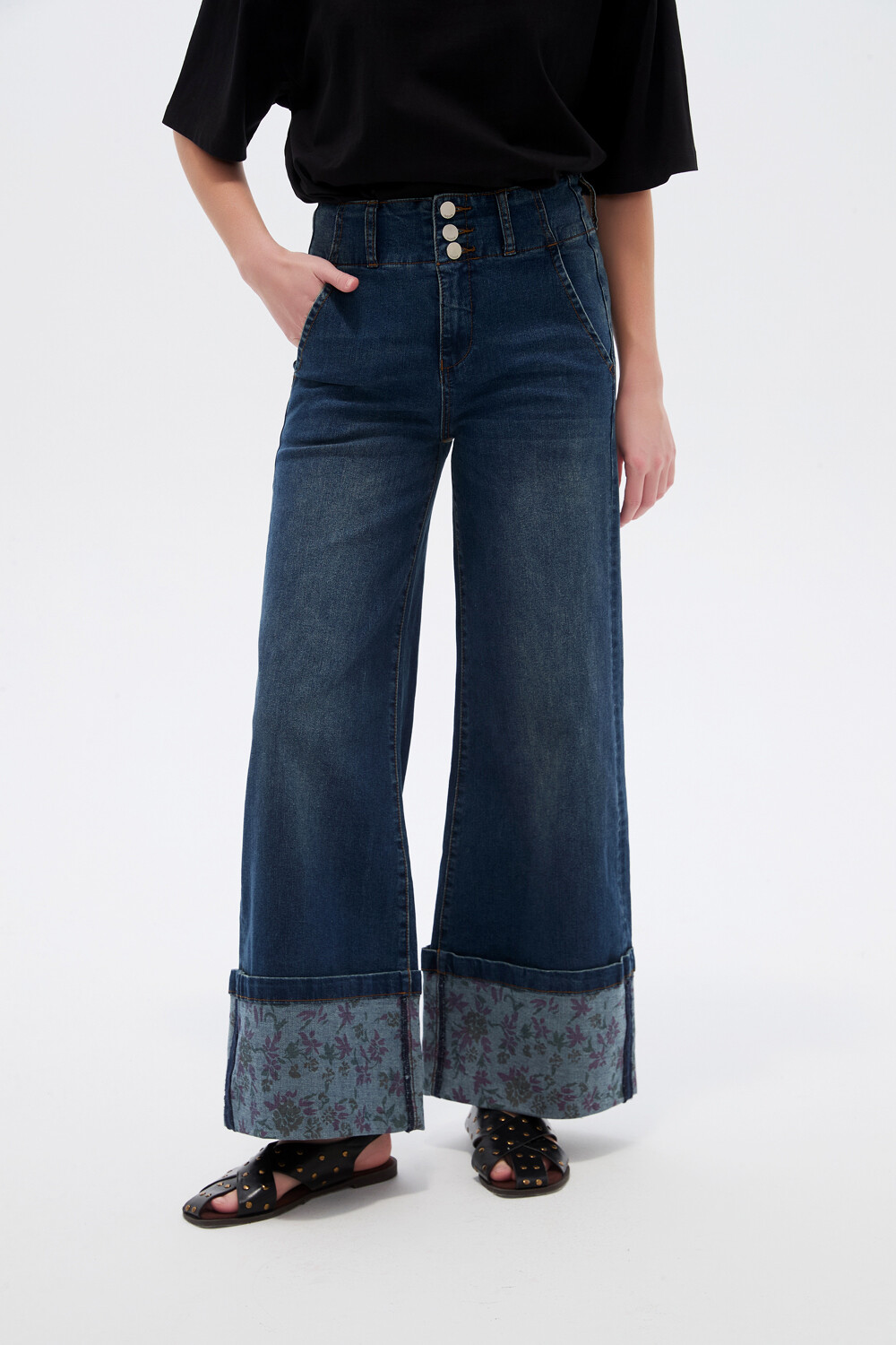 Pantalon Almyra Azul Medio