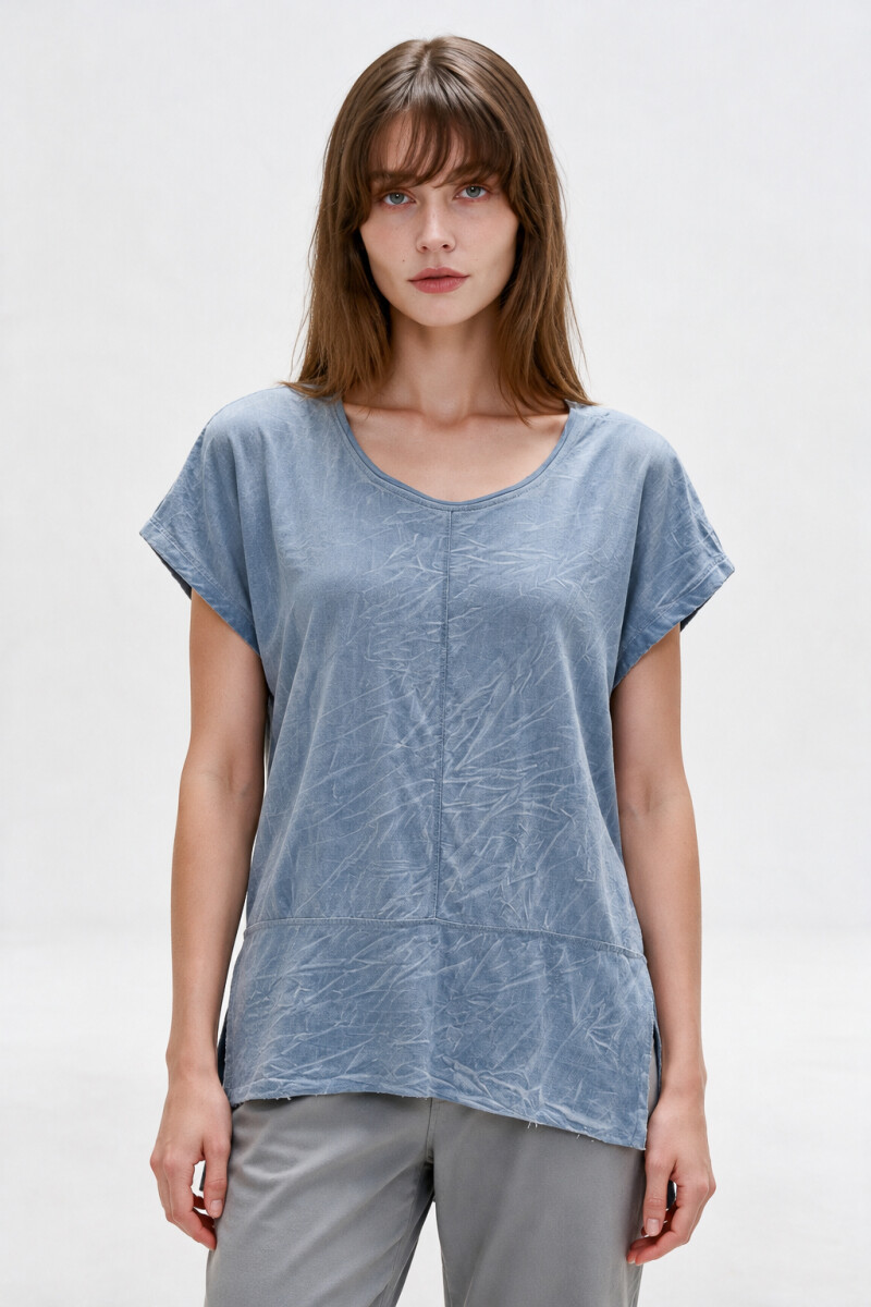 Blusa Marixa - Azul Grisaceo 