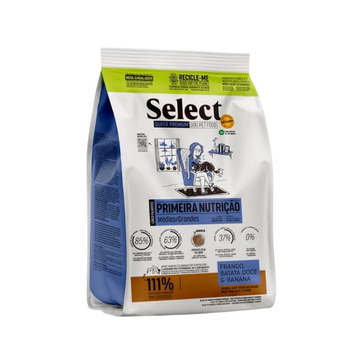SELECT PERRO CACHORRO RAZA MEDIANA Y GRANDE 2KG PRIMERA NUTRICION - 2KG 